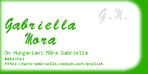 gabriella mora business card