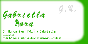 gabriella mora business card